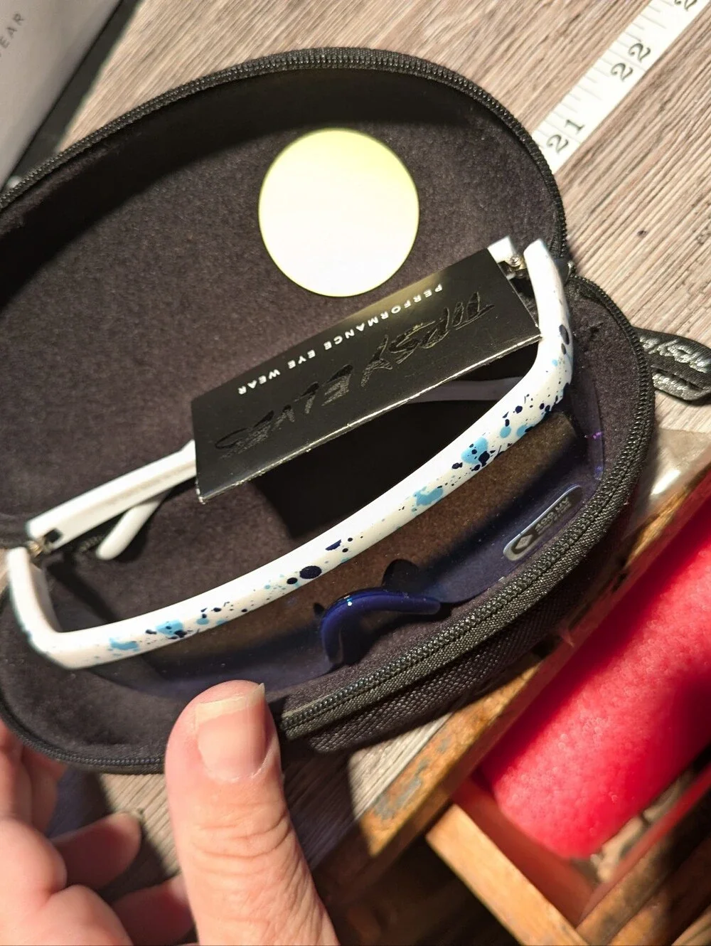 Tipsy Elves New White Paint Splatter Sunglasses With Case